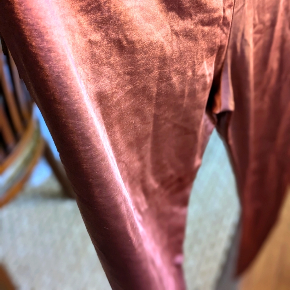 Lulu's Satin Rust Trouser Large - image 4